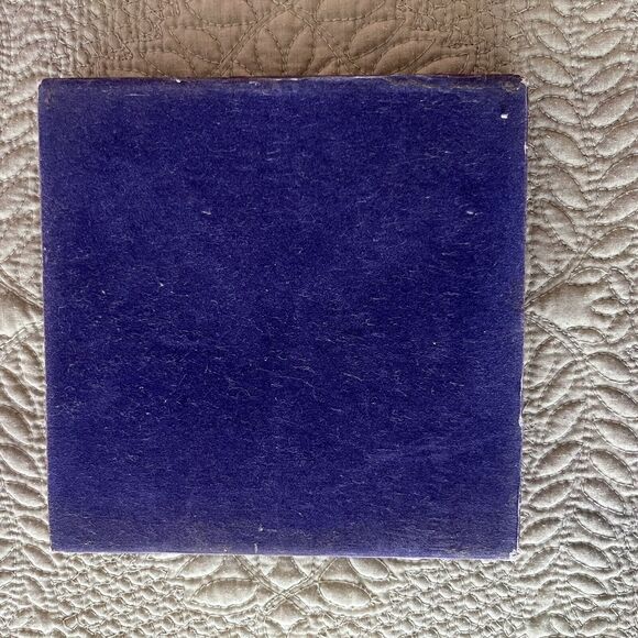 Vintage Match Holders 2 Ceramic Porcelain Hand Painted Tile Tops - Picture 3 of 16